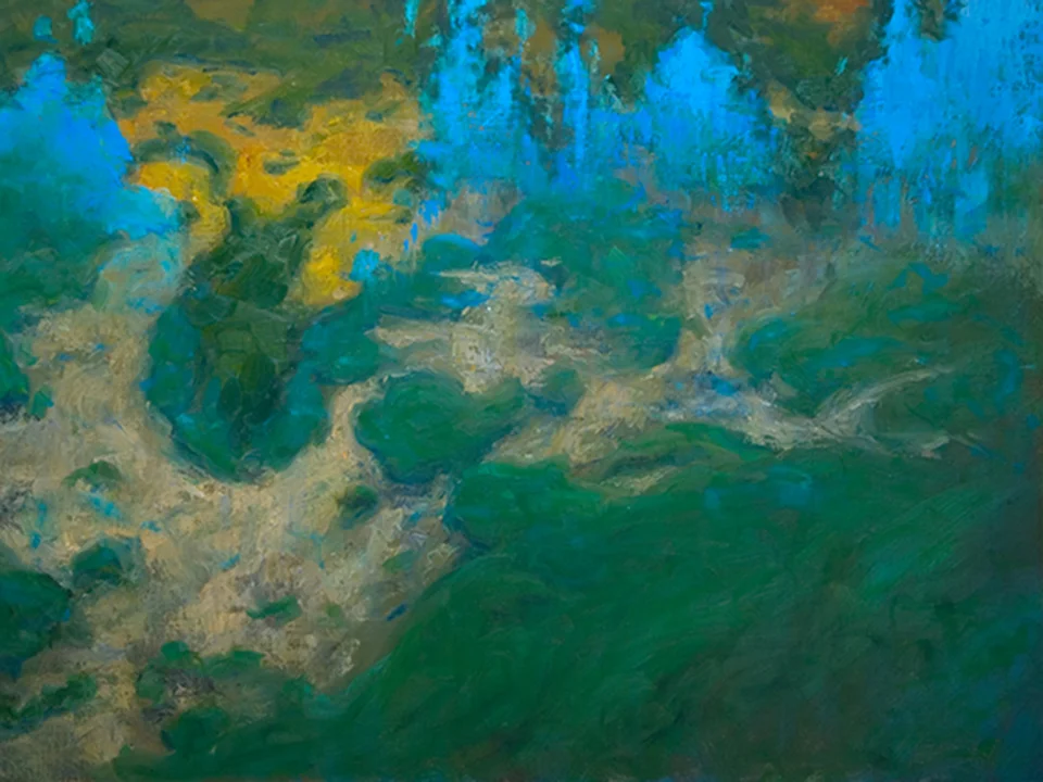 Mossy Reflection 40x30 in. Sold