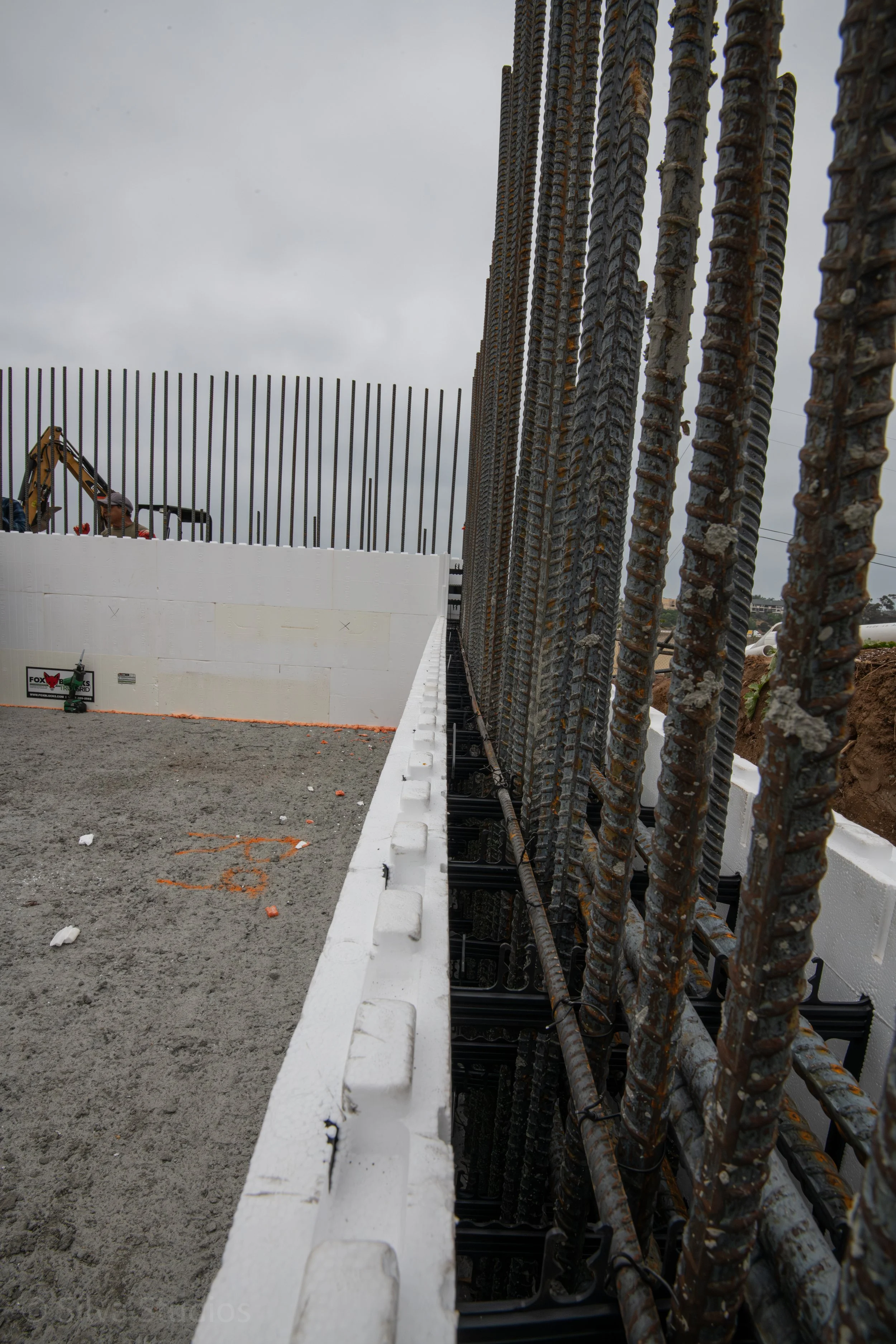 Adams House ICF Retaining Wall Mark A Silva Architect