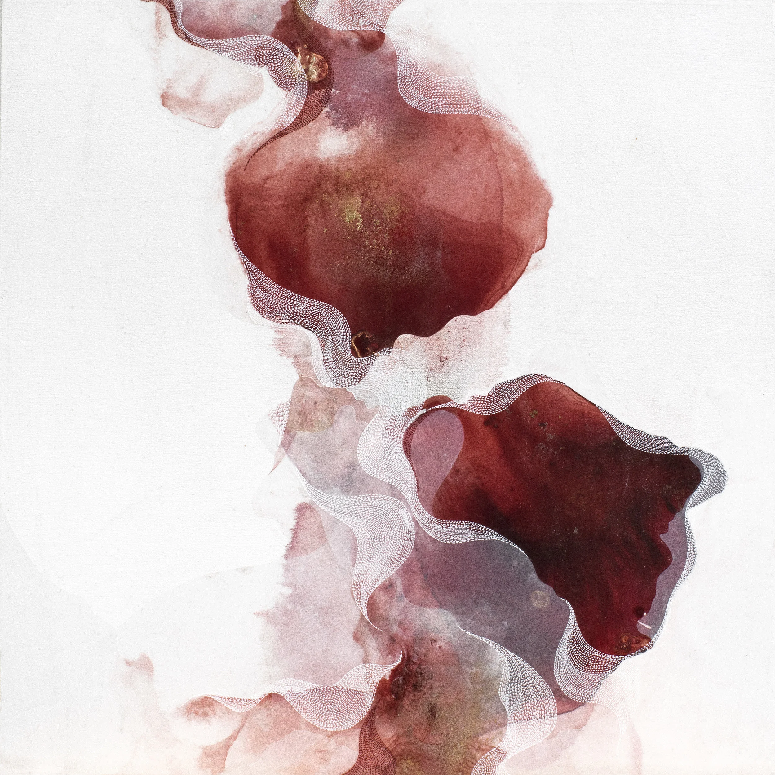 Awakening, mixedmedia, 16x16 in., 2019