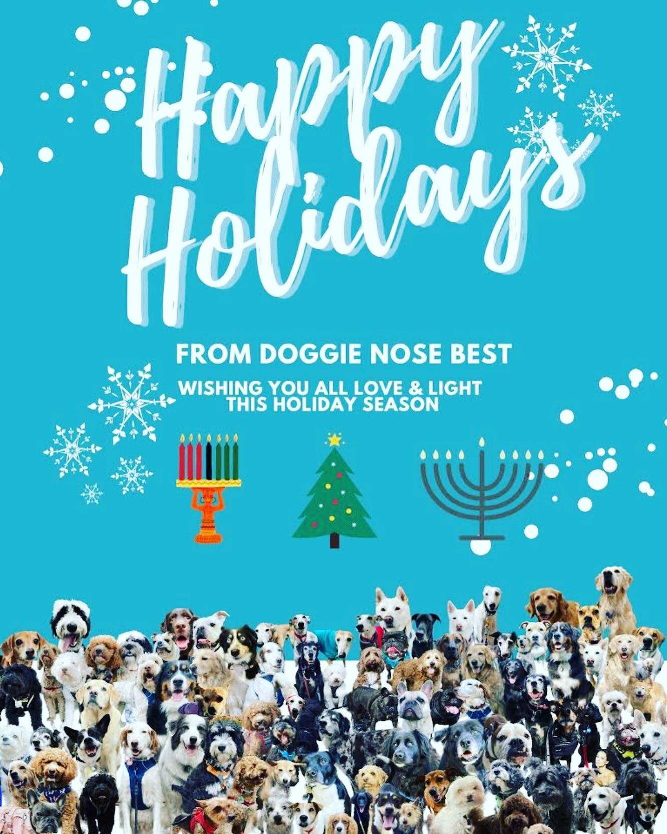 Wishing you and your loved ones a pawfect holiday season! #doggienosebest #dogs #lovemyjob #womansbestfriend #blessedwiththebest #hottothetouch #dogsofnyc #dogs #pups #dogsofnewyork #dogoftheday #dogsofinstagram #homies #dogfriends #hanging #vibing #