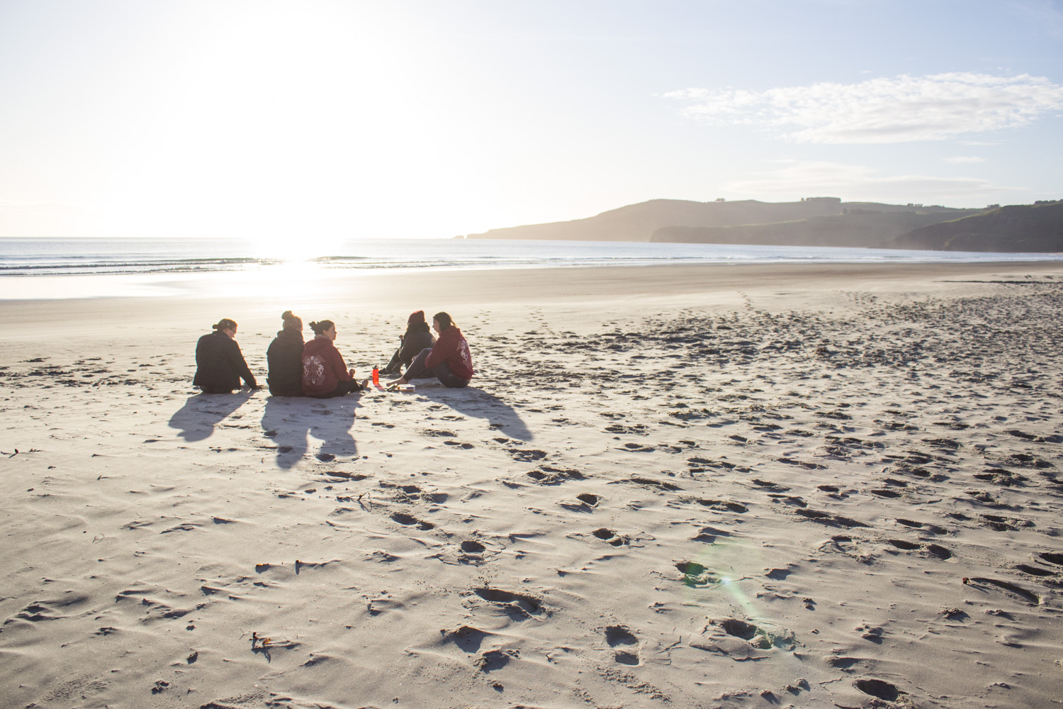 Breakfast on the beach after sleeping in a cave, as you do • Dunedin, New Zealand •