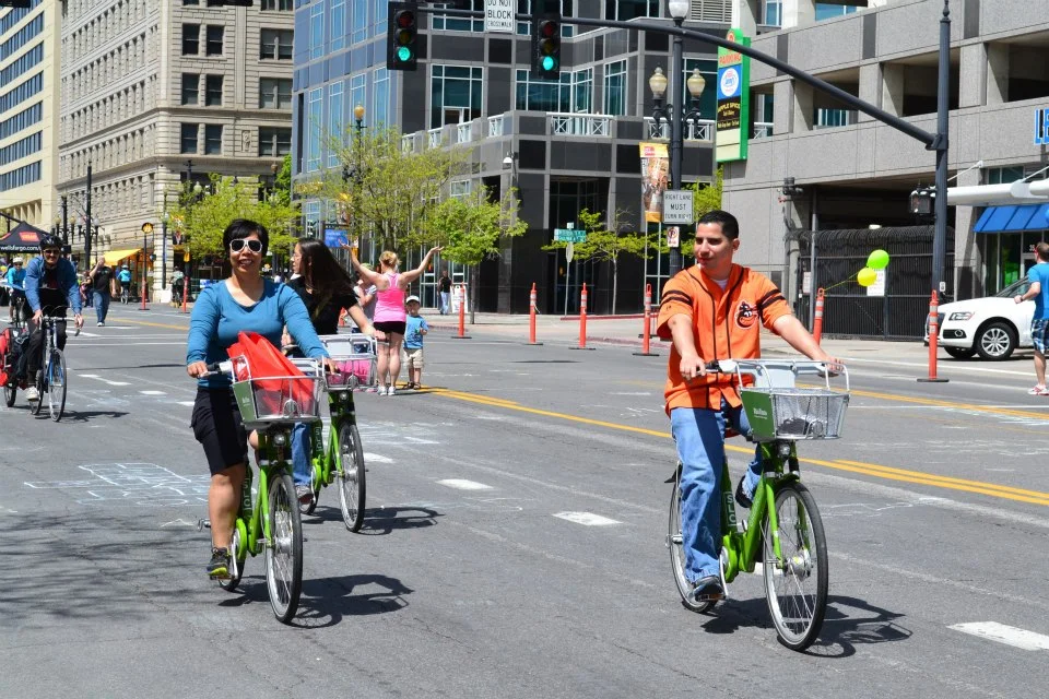 Salt Lake City by foot, bike and transit