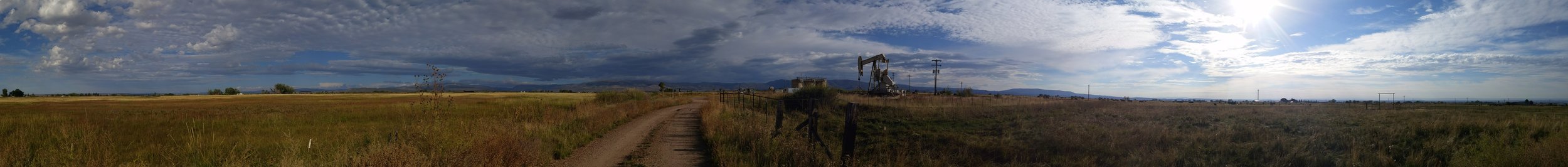 Oil development. Photo courtesy of Kyle Slaughter and Paul Moberly.