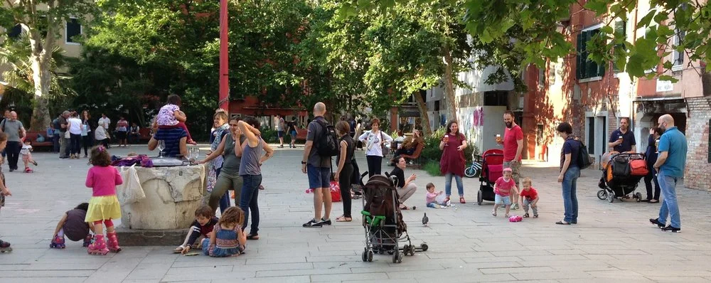 PHOTO: NEIGHBORHOOD SQUARE, CAMPO SAN GIACOMO DALL’ORIO, VENICE.