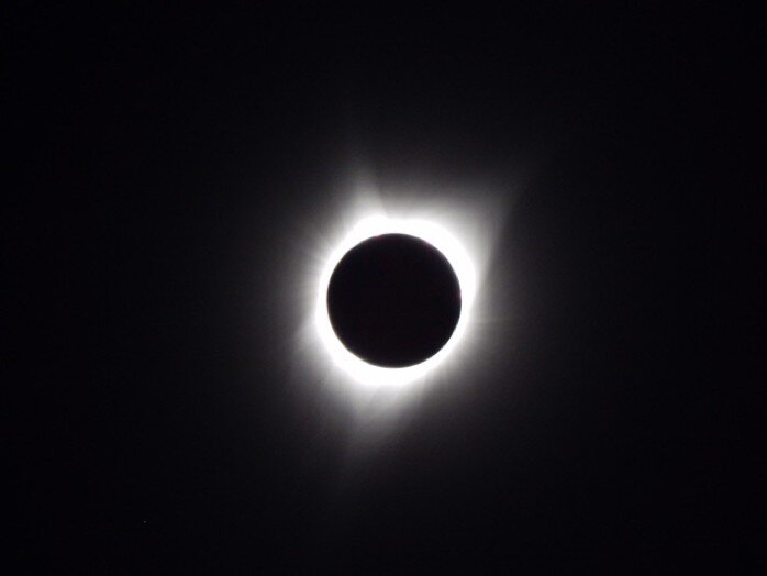  Photo of Total Eclipse of the Sun, Aug 21, 2017, while camping north of Thomas Condon Paleontology Center, photo by Dee Caputo 
