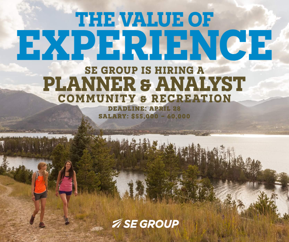 Community & Recreation Planner and Analyst - SE Group, Colorado — The  Western Planner
