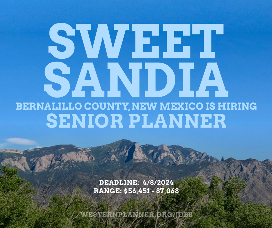Senior Planner - Bernalillo County, New Mexico — The Western Planner
