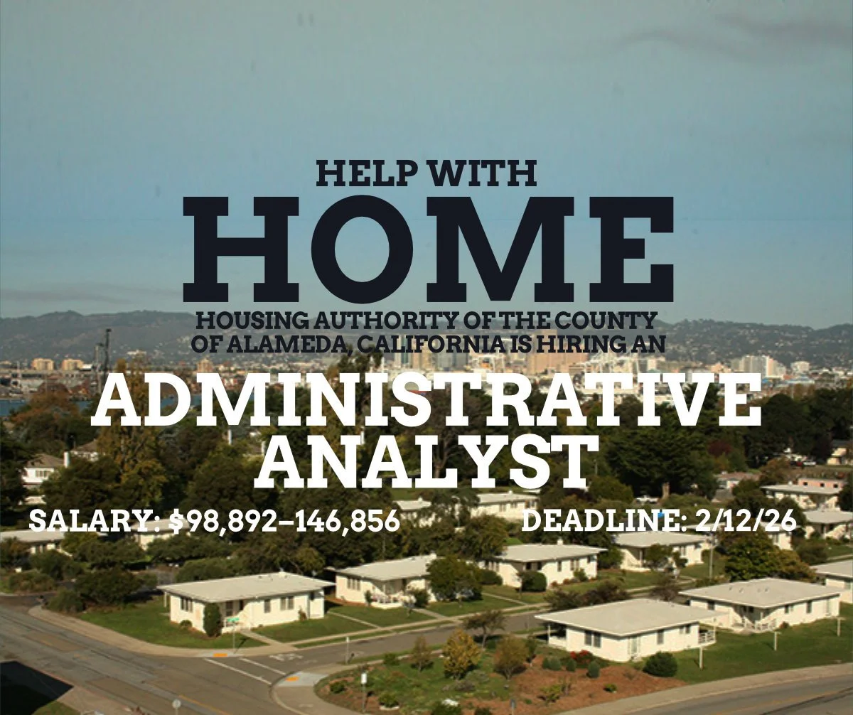 Administrative Analyst - Housing Authority of the County of Alameda | HACA, California