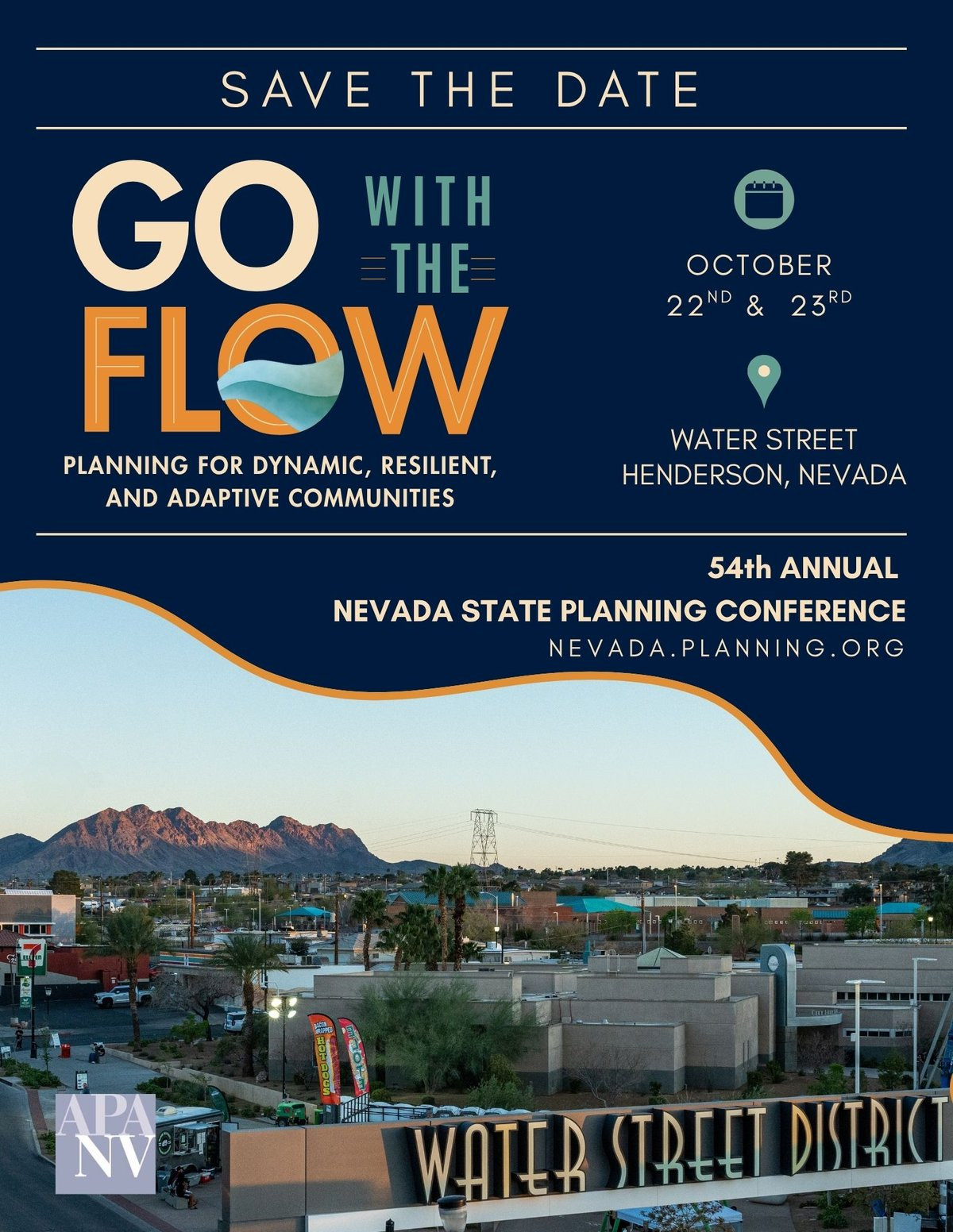 2026 Nevada APA Chapter Fall Conference - Go with the Flow: Planning for Dynamic, Resilient, and Adaptive Communities