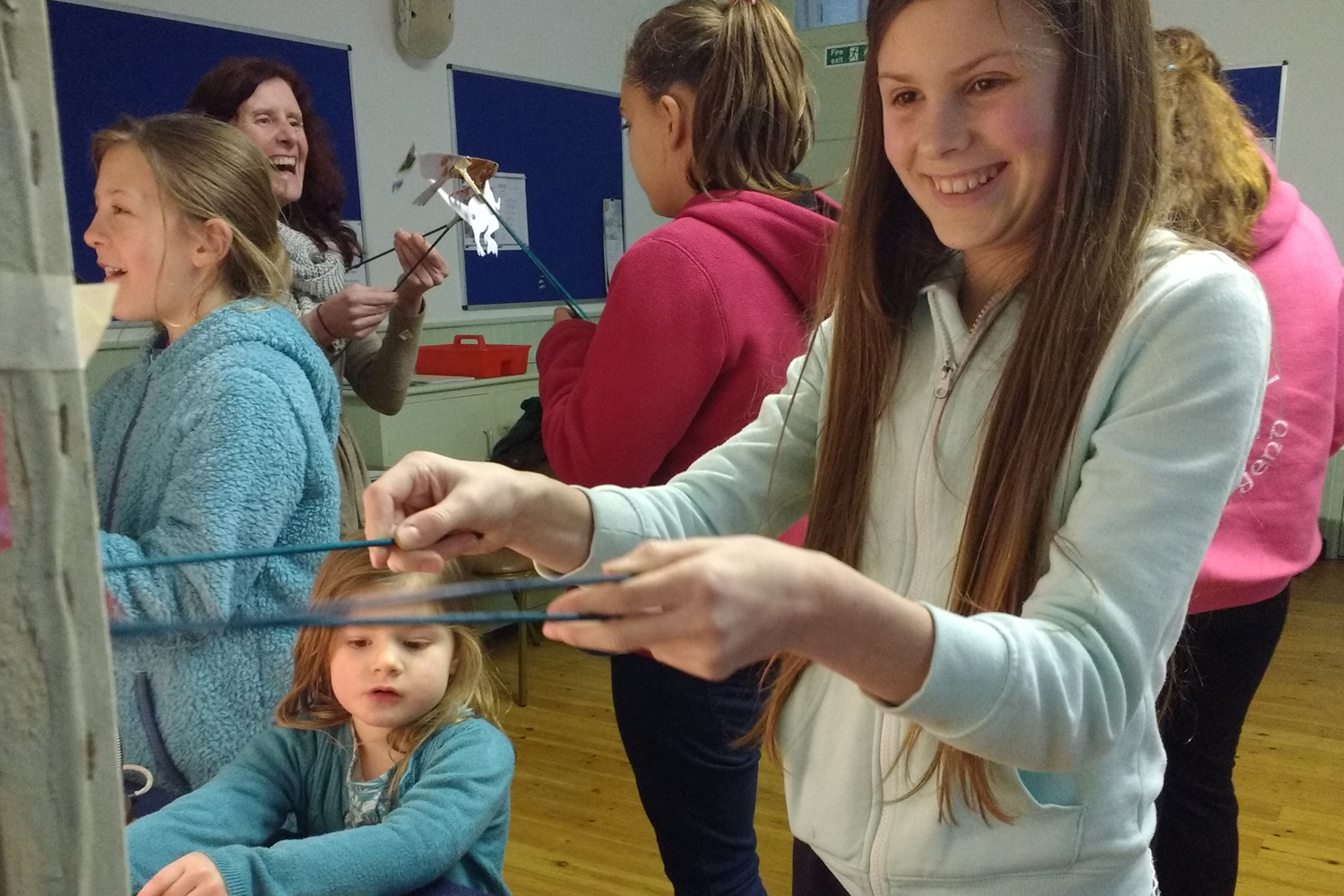 Dinosaurs shadow puppets workshop, South Brent, Devon