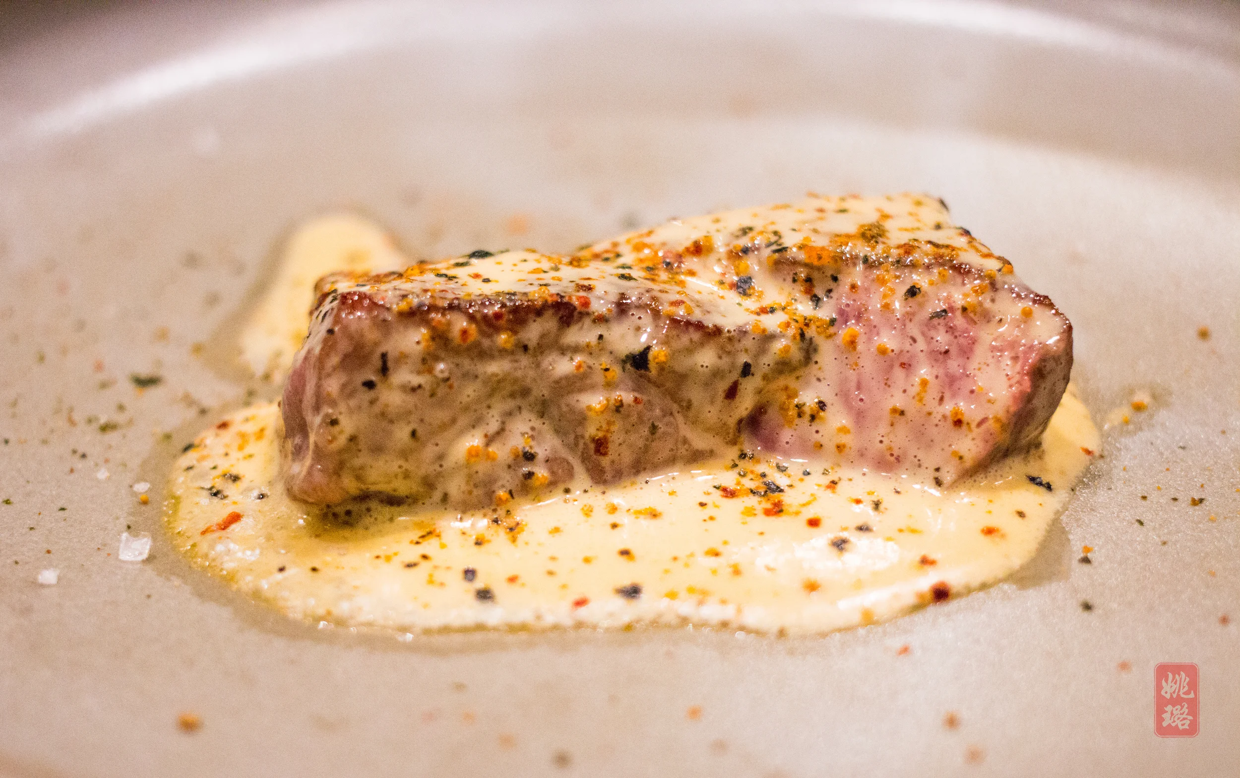 A-5 Japanese Wagyu - sea urchin butter, togarashi spices