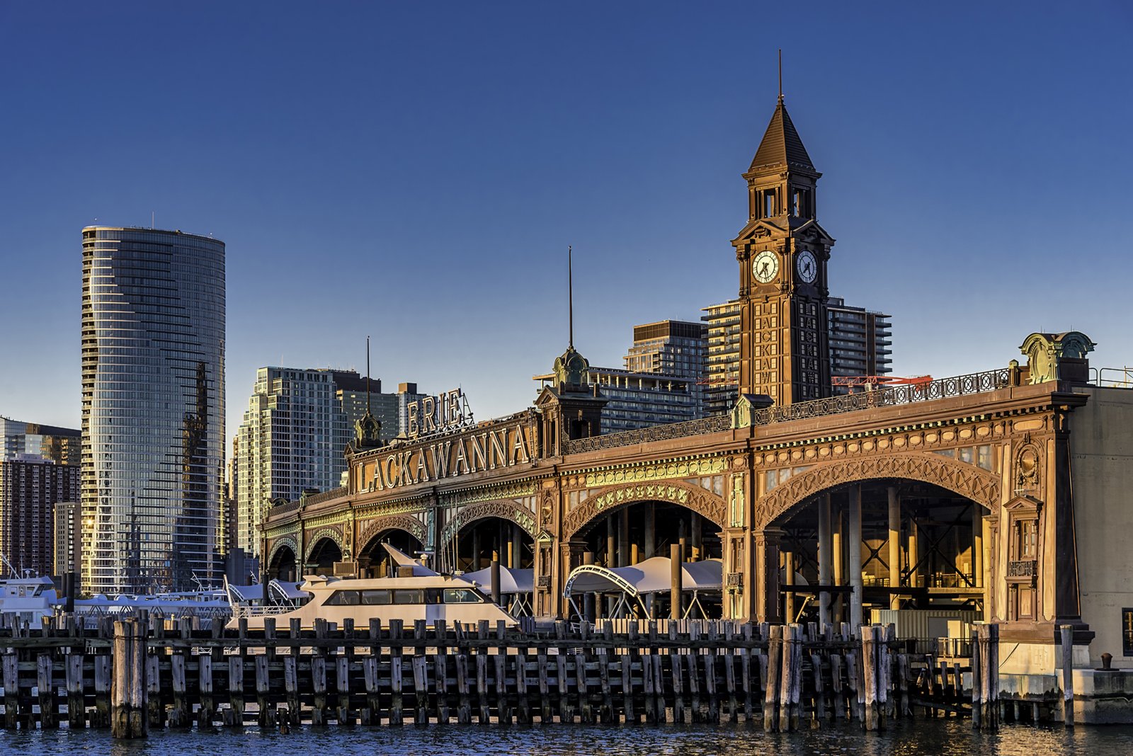 Erie Lackawanna Ferry Terminal at Sunrise - Hoboken NJ