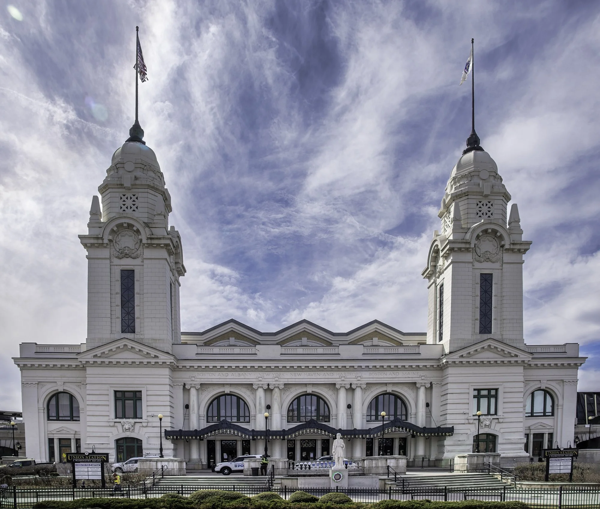      

 
   Union Station in Worcester, Massachusetts, is a historic transportation hub located at 2 Washington Square in the heart of downtown. It serves as a terminal for both Amtrak and Massachusetts Bay Transportation Authority (MBTA) commuter ra