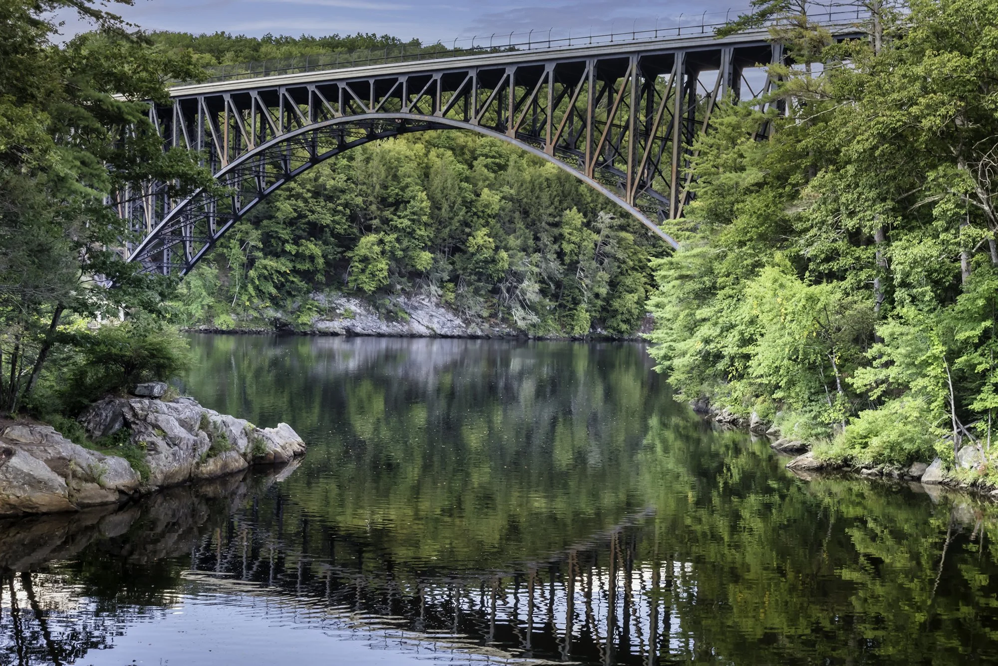 French King Bridge over the Connecticut River - Massachusetts