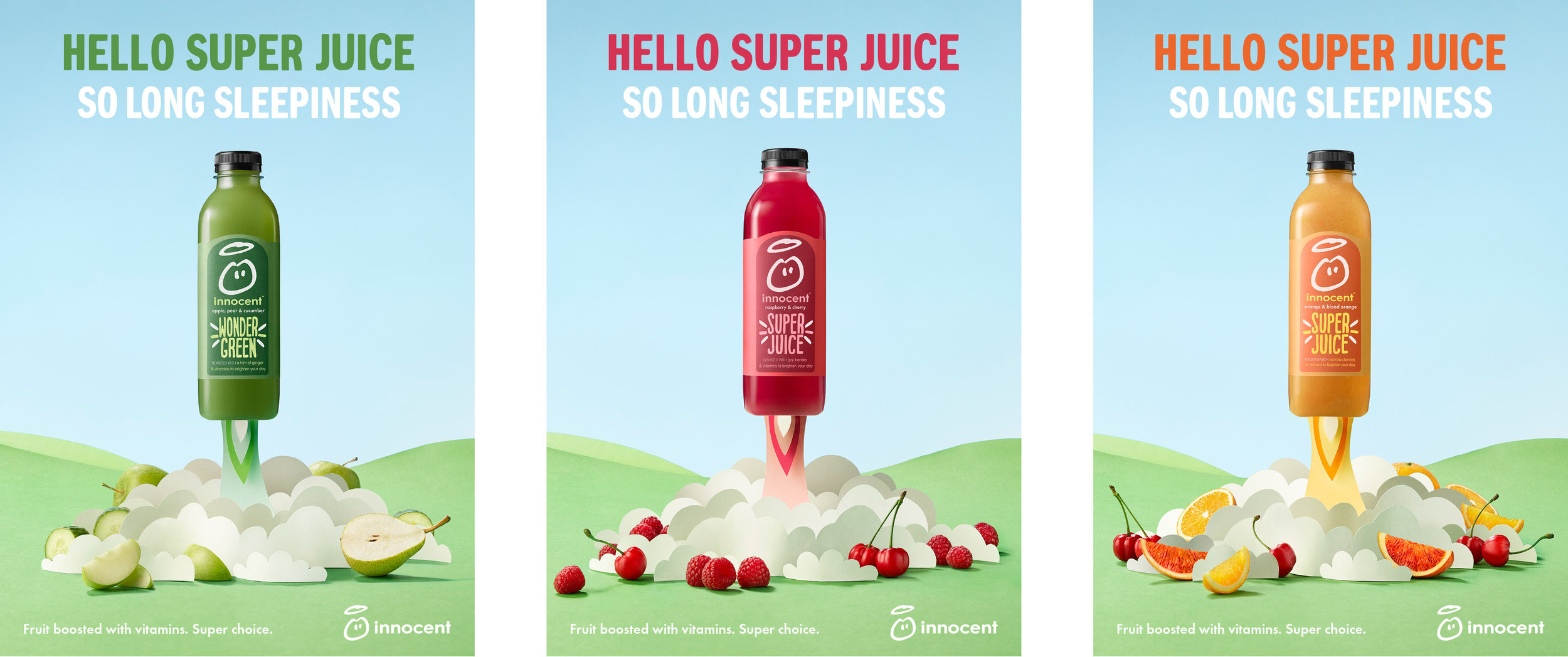I designed a condensed headline font especially for this campaign, to ensure that headlines filled the space for maximum impact. The letters use soft curves and rounded edges to give a friendly, expressive feel to this all-caps font. The ‘blast of
