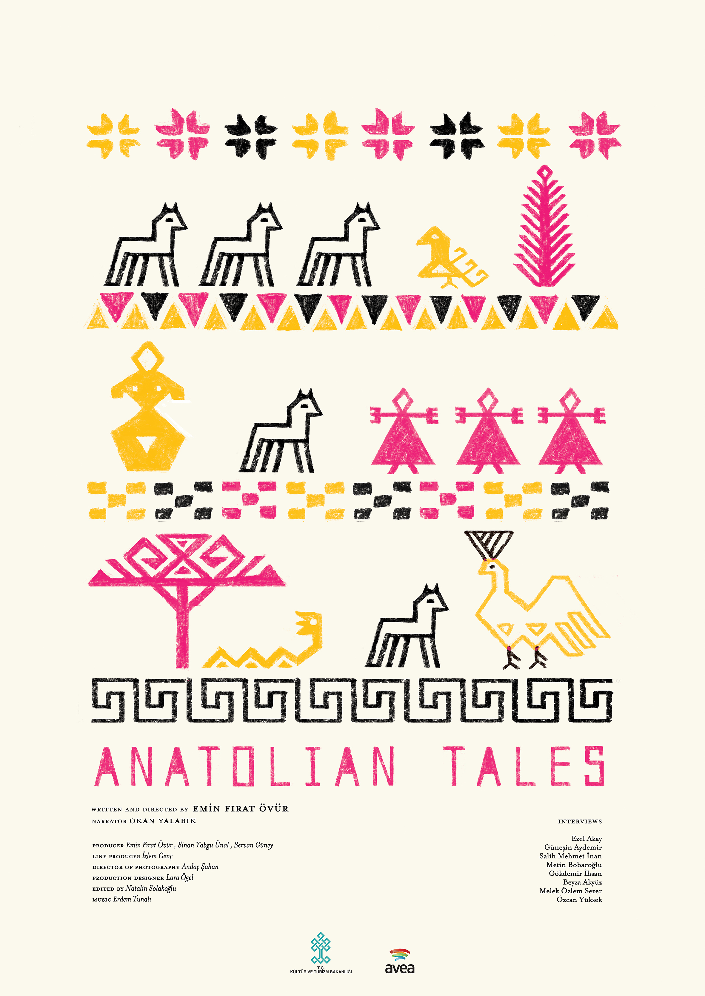  Poster I designed and illustrated for docu-drama about Anatolian&nbsp;tales. The visual language of the piece is&nbsp;inspired by  Inandik Vase &nbsp;and Turkish traditional kilim motifs. 