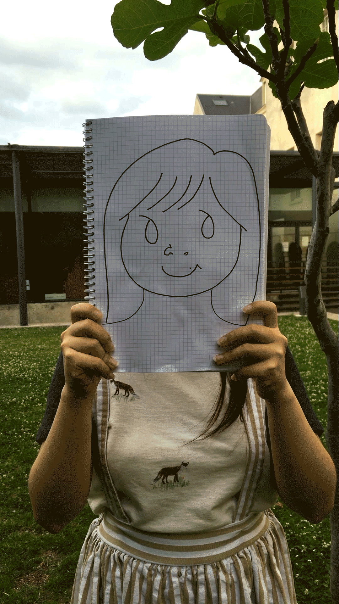 Students animated their reactions to each building, space or area that can be seen at their backgrounds in the videos. This workshop was inspired by Kim Noce. A gif by Winnie Wong