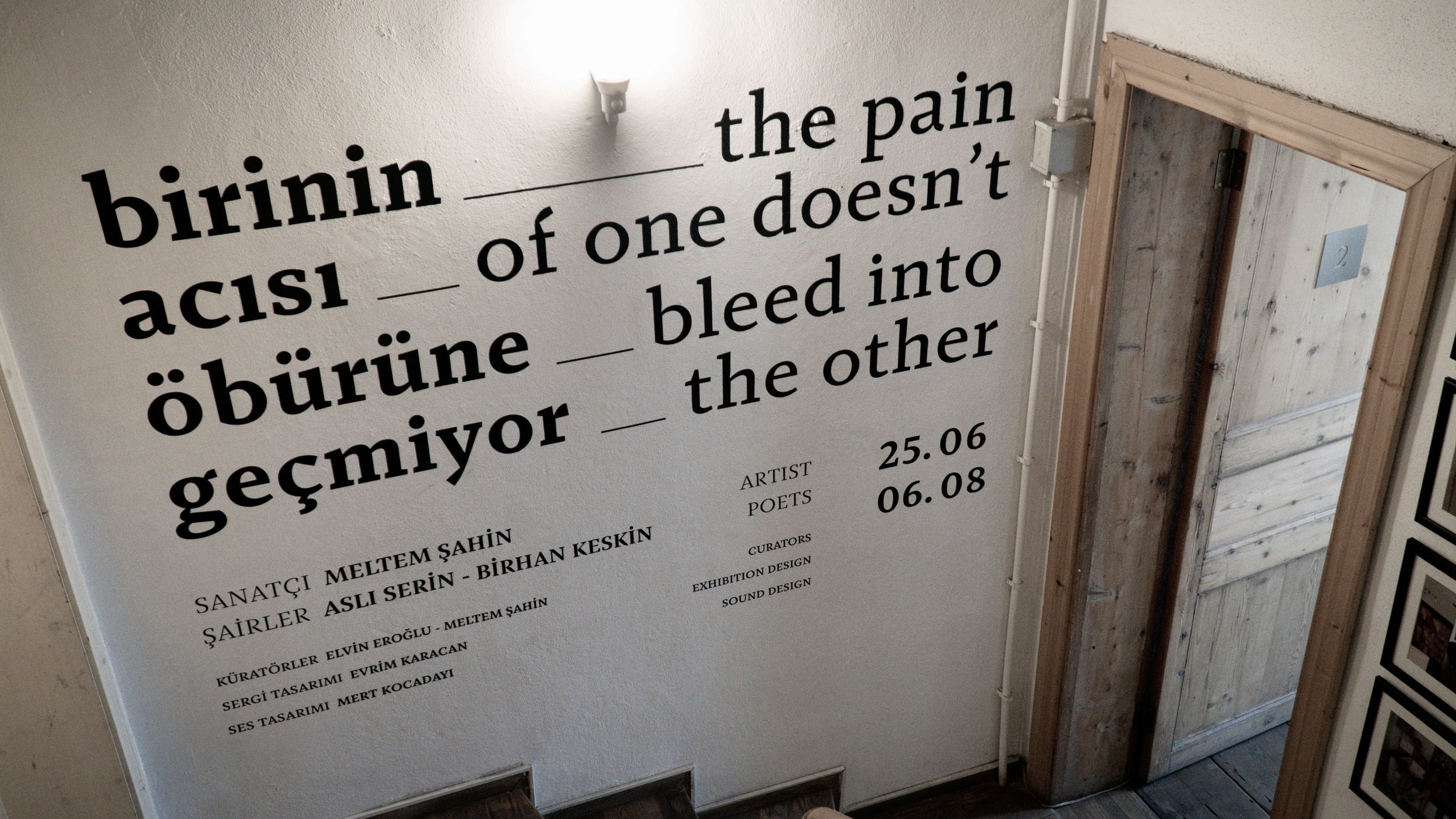 The Pain of One Doesn't Bleed into the Other: One Poem, One Book, One Exhibition