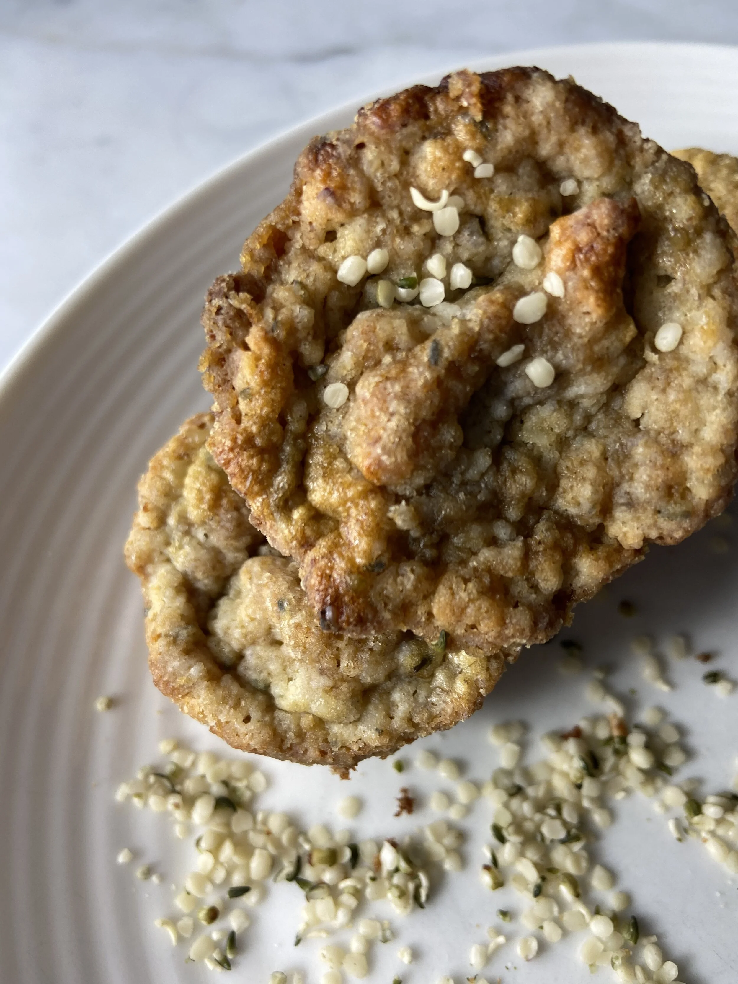 BLW and Toddler Iron & Protein Banana Muffins