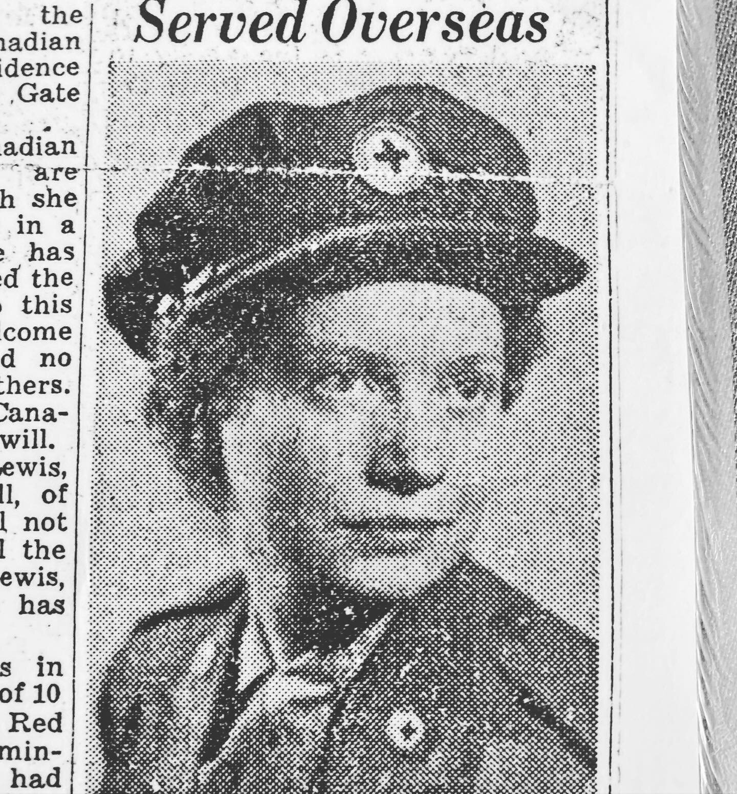 My grandma Lewis, served overseas in England with the Red Cross, in food and nutrition administration #lestweforget🌹 
#remembranceday