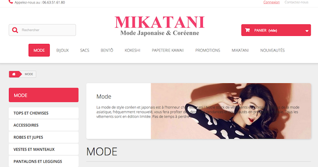 Tienda online Mikatani