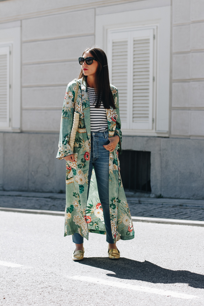 Aquí vemos a Erea Louro con un kimono de Zara de 2017