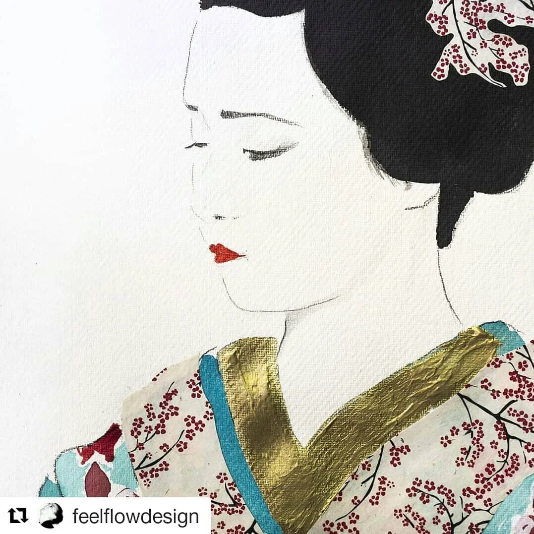 Beautiful Japanese paintings by @feelflowdesign

#geisha #art #japanese #japan #fashionableasia #paint #japaneseculture #painter #tradition #beautiful #stunning #creative #madrid #cool