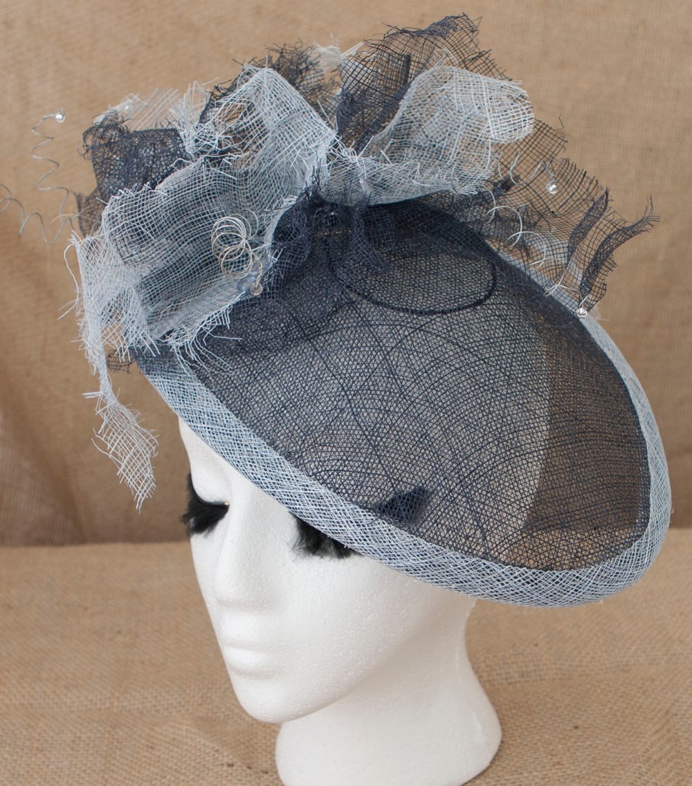 8374 13cm Fascinators Hat Base For Women Millinery Making Derby Cap 13cm Fascinators Hat Base for Women Millinery Making Vintage  main image 4