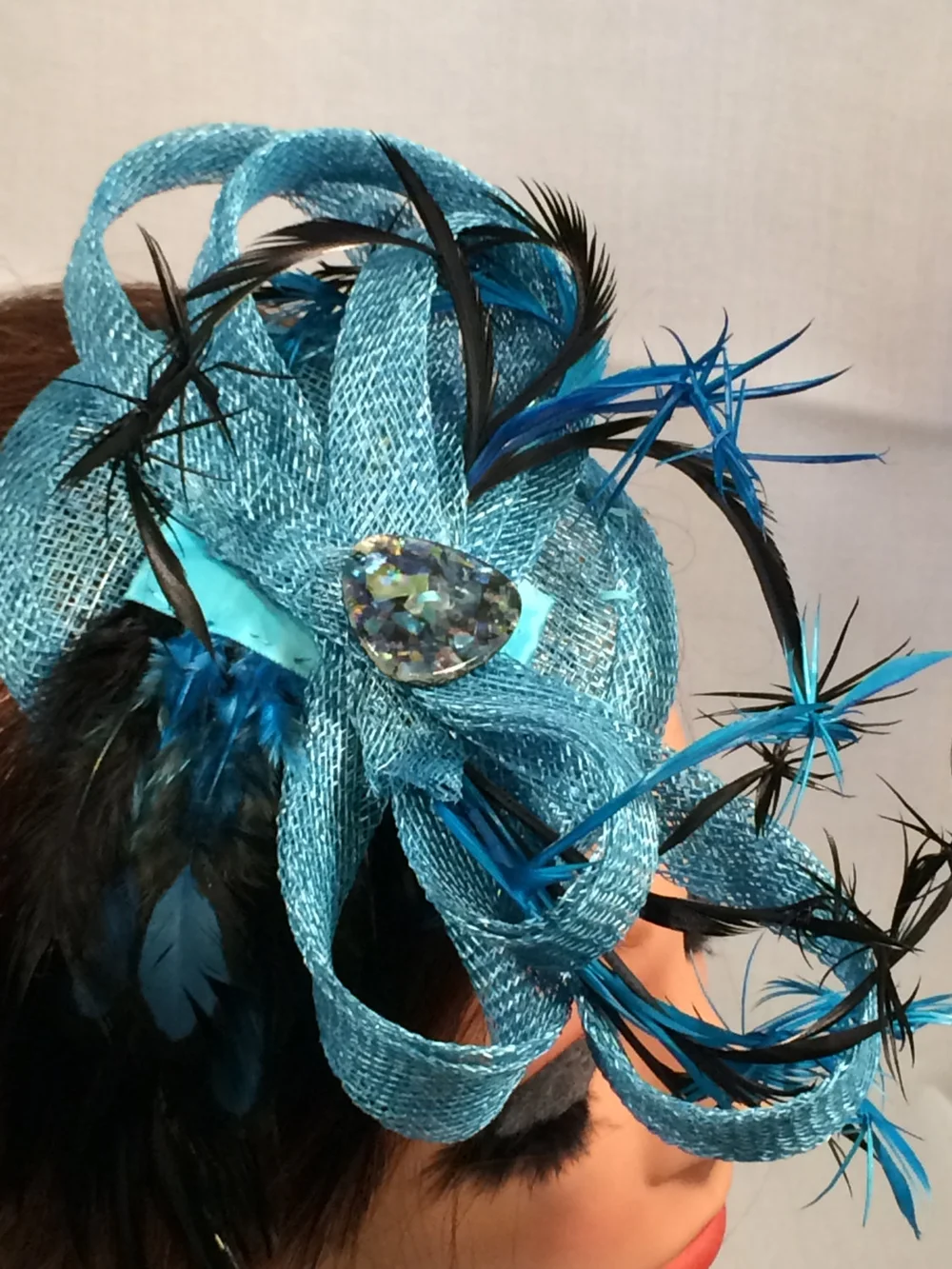 Vintage Fascinator Derby Hat Headpiece Horse Racing Church Wedding LHNFT Kentucky Fascinators Hats for Women - Vintage Tea  main image 2