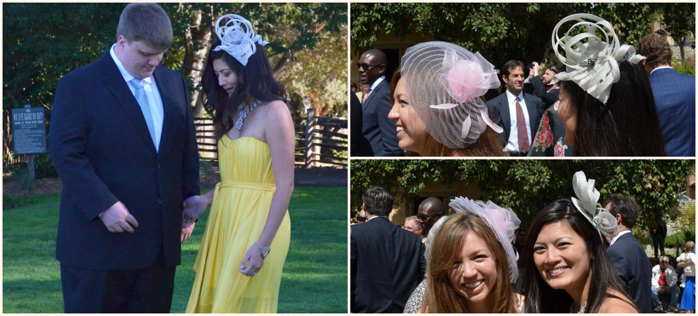 Ricci in silver wedding fascinator