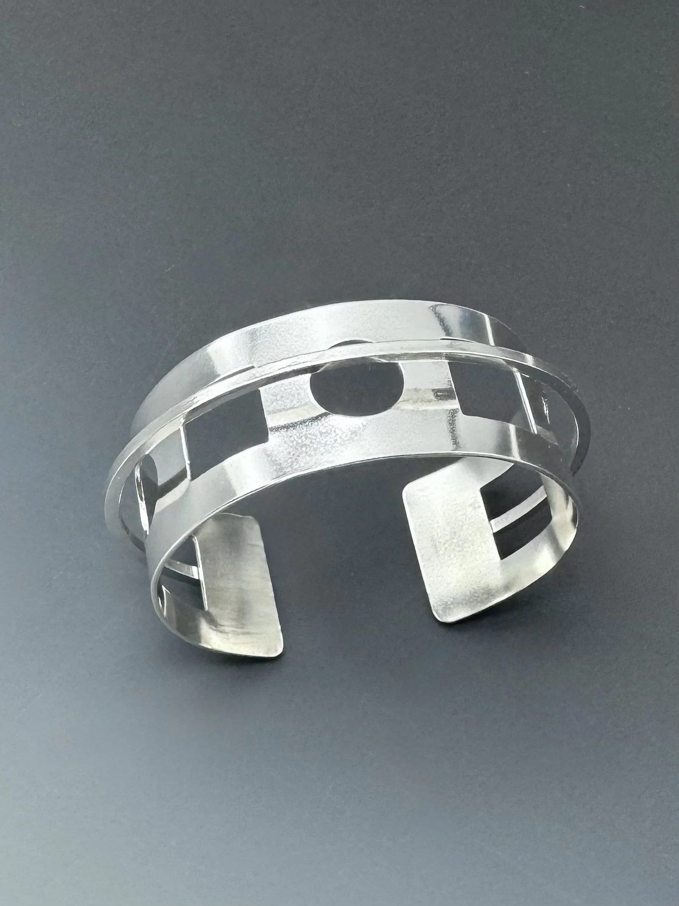 Circles and Squares Bar Cuff