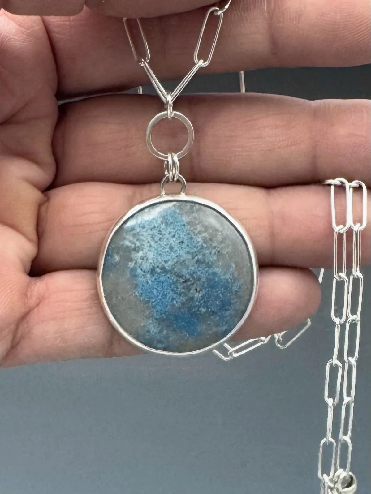 Stellar Lazulite necklace. Hope to see my local peeps tomorrow at the Scandinavian Christmas Market!