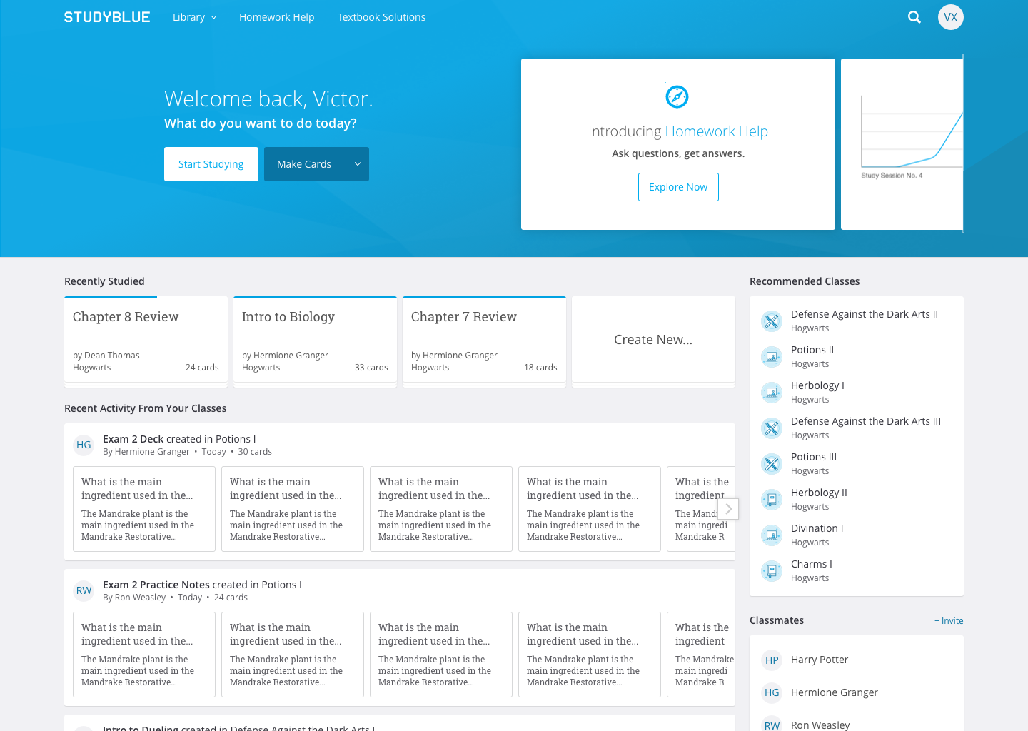 Earlier iteration with heavier actions above fold, with a lighter emphasis on relevant content.