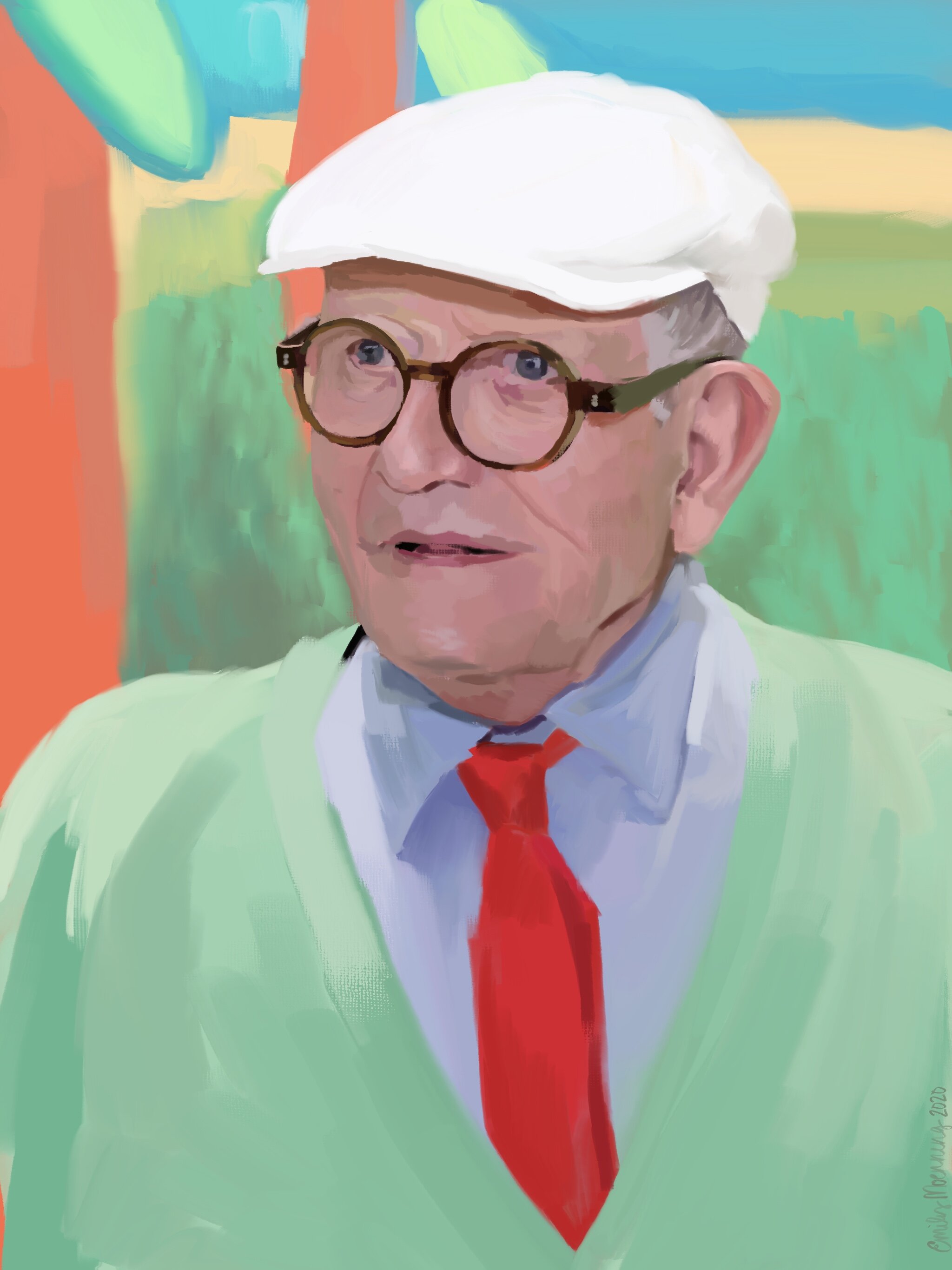 Portrait of David Hockney