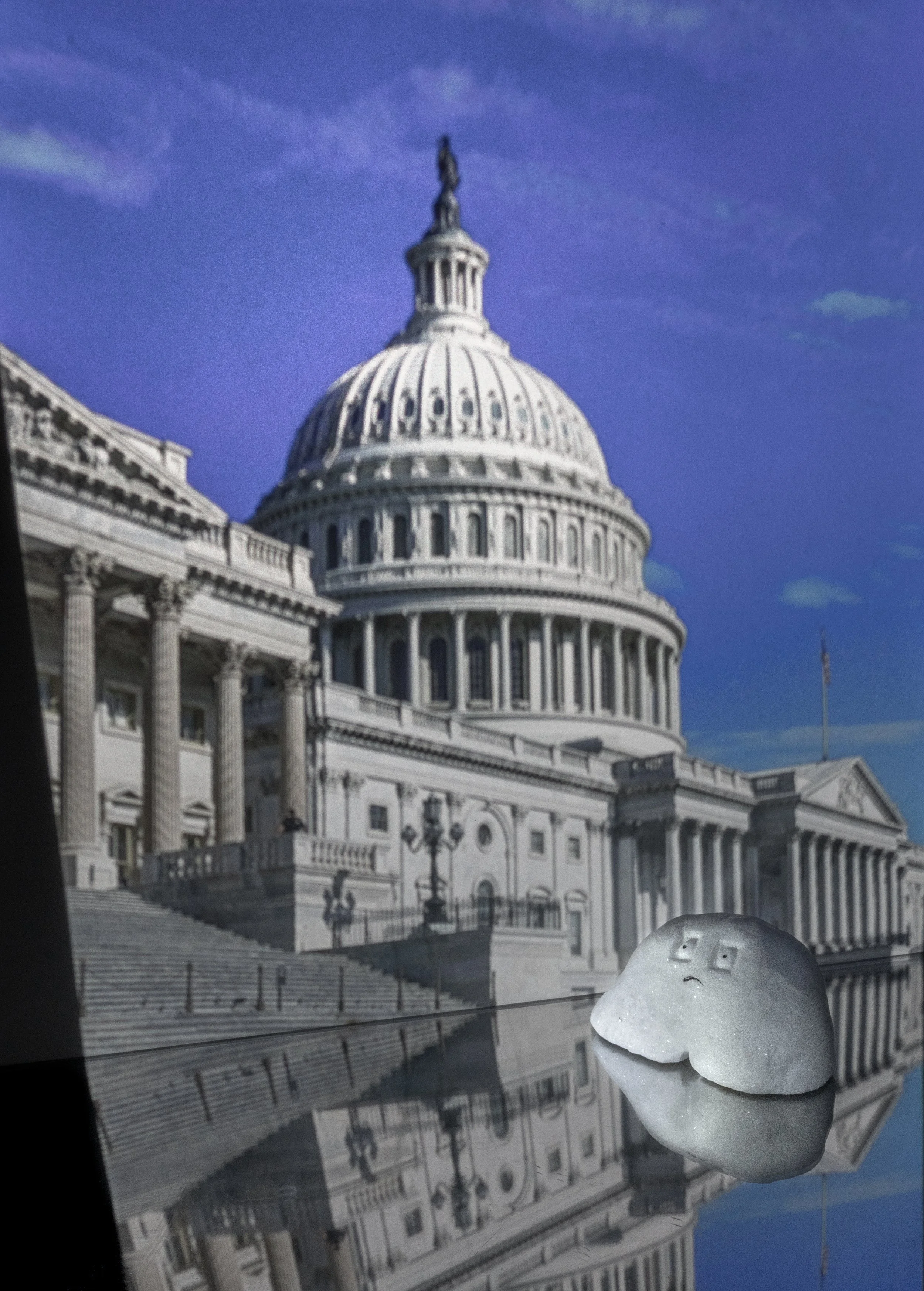 Marble Man Leaving The Capitol