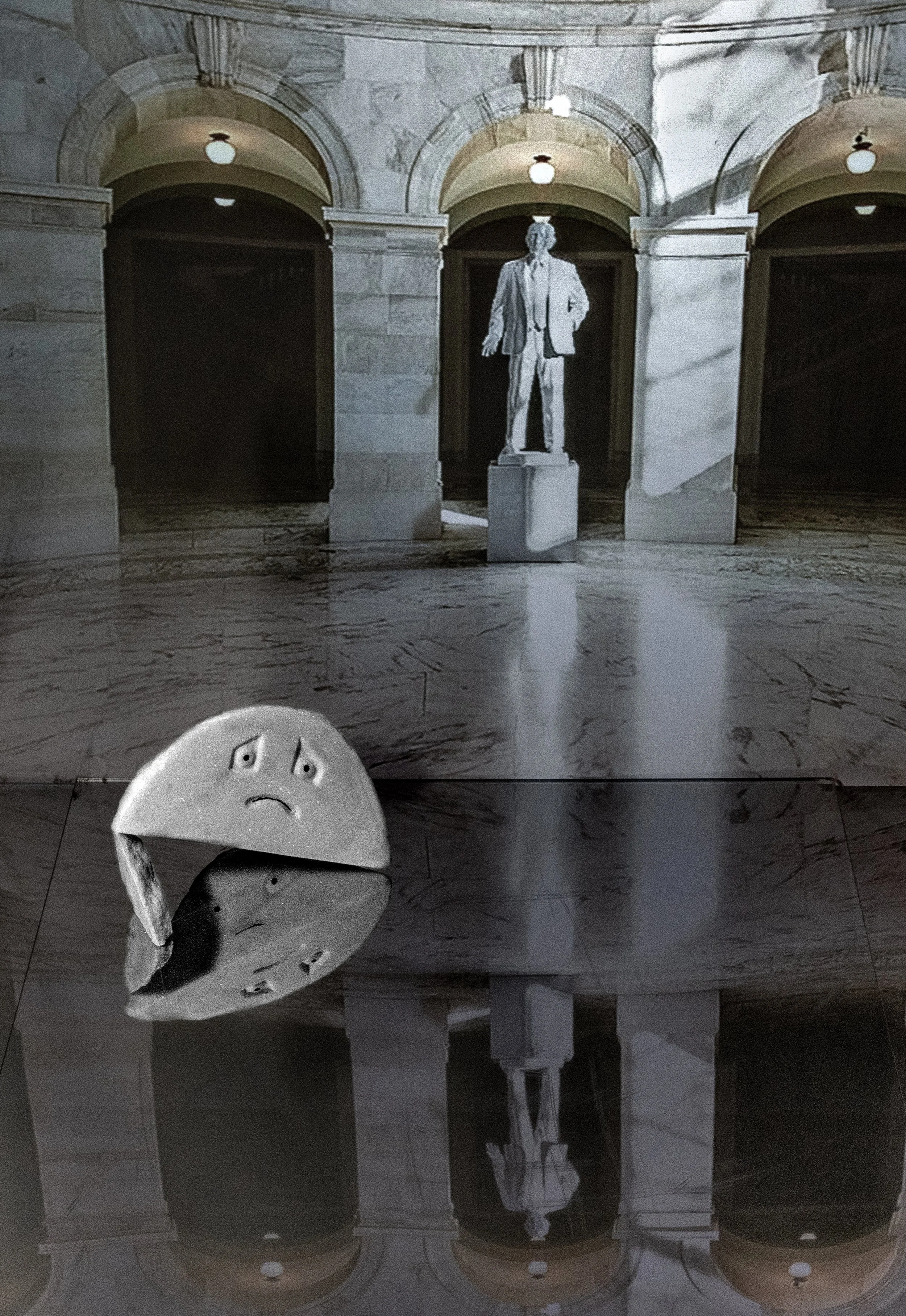 Marble Man Leaving The Rotunda (Russell Senate Office Building)