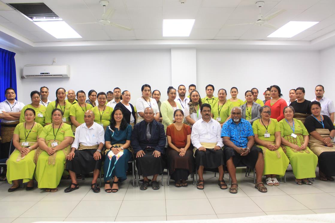 The participants of the Tonga Office of the Auditor-General Communications workshop, Nuku’alofa, Tonga. 