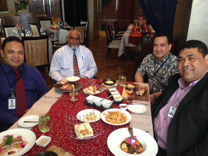 PASAI Chief Executive and PASAI Advocate hosted for lunch by Mr Viliami Sefesi, Financial Control Specialist at ADB and Mr Oscar Malielegaoi, Adviser to ADB Executive Director for countries covering Cook Islands, Fiji, New Zealand, Samoa and Tonga.