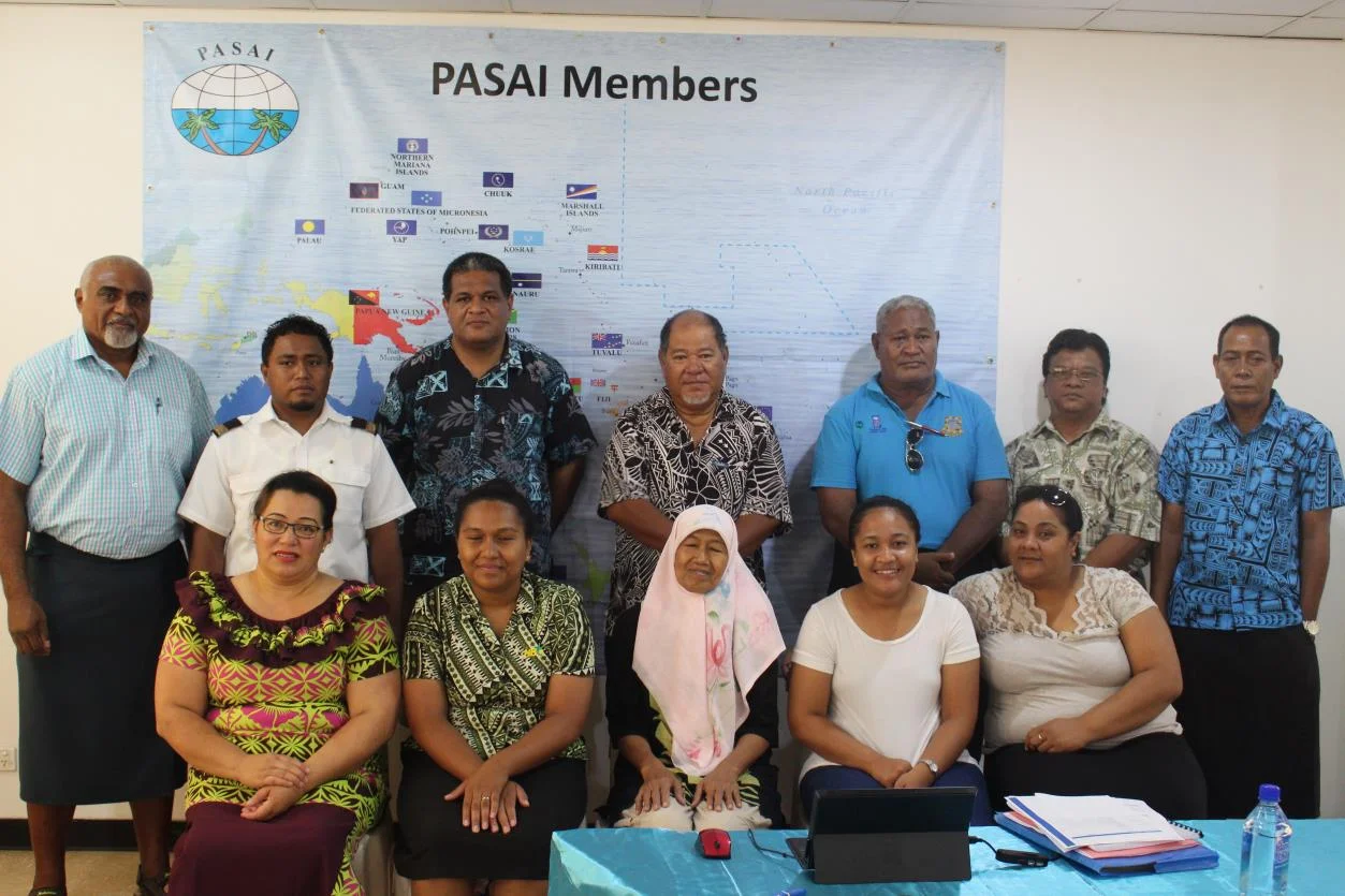 Photo above: Participants to the workshop from Audit Entities represented mainly by Chair of Board of Directors of State Owned Enterprises and Accounting Staff of Public Bodies of Tuvalu