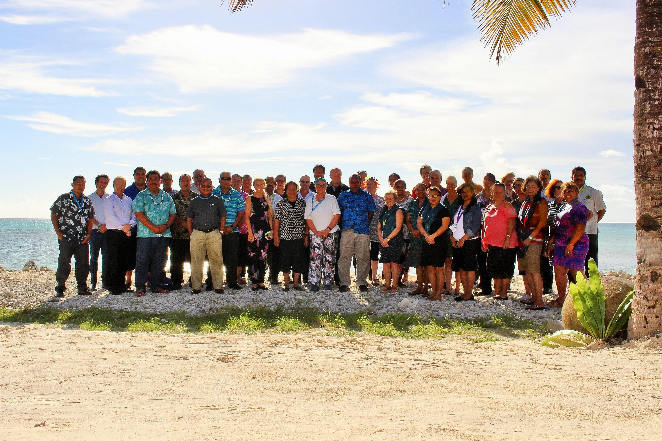 Delegates of the 20th Congress in Funafuti, Tuvalu.