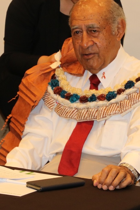 Honorable Speaker of Parliament, Ratu Epeli Nailatikau, who opened the workshop