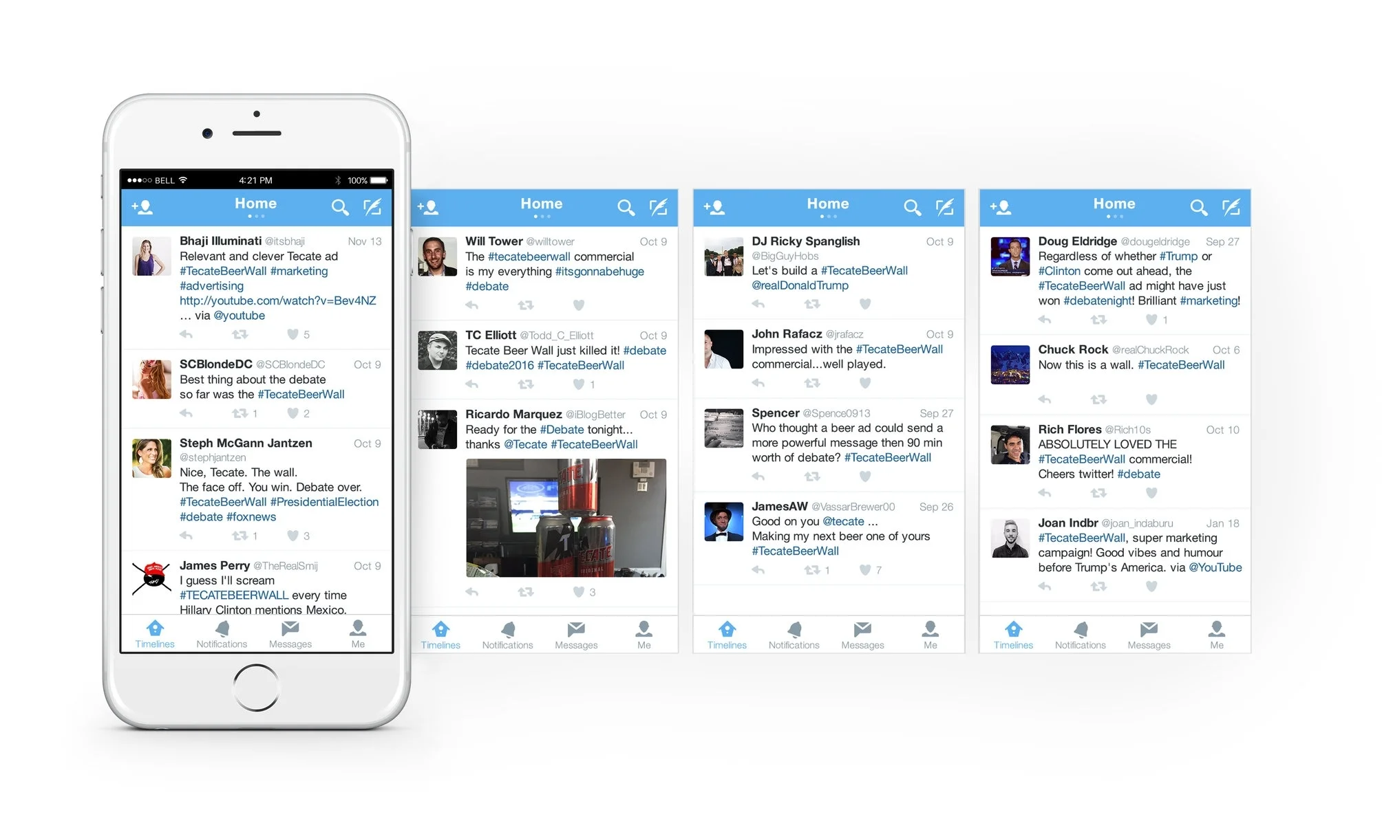 Within hours following the debate, thousands were giving the Beer Wall their vote on social media.