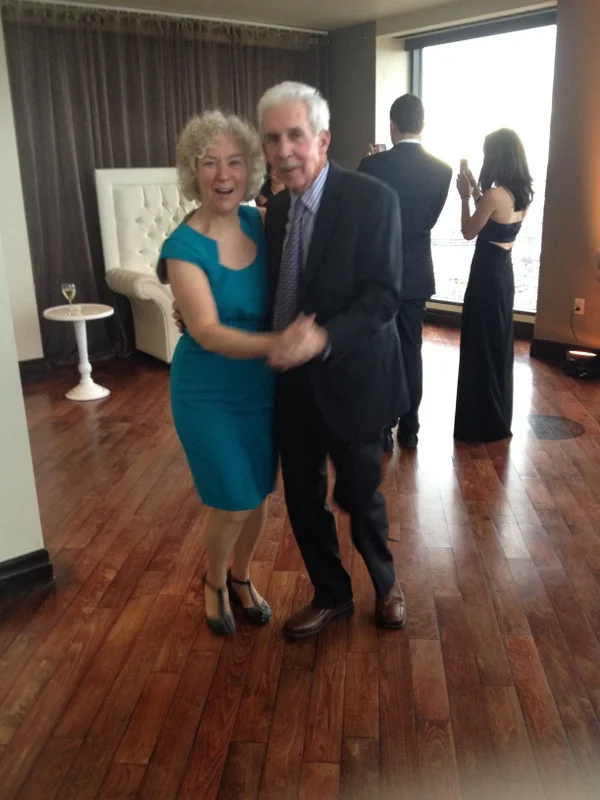 My parents dancing at a cousin's wedding in Boston, 2015