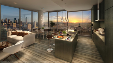 The medium scheme is based on the magical part of evening when the slowly dimming light seems to make objects glow and surfaces change in hue with the setting sun. This scheme is full of warm and rich natural materials.