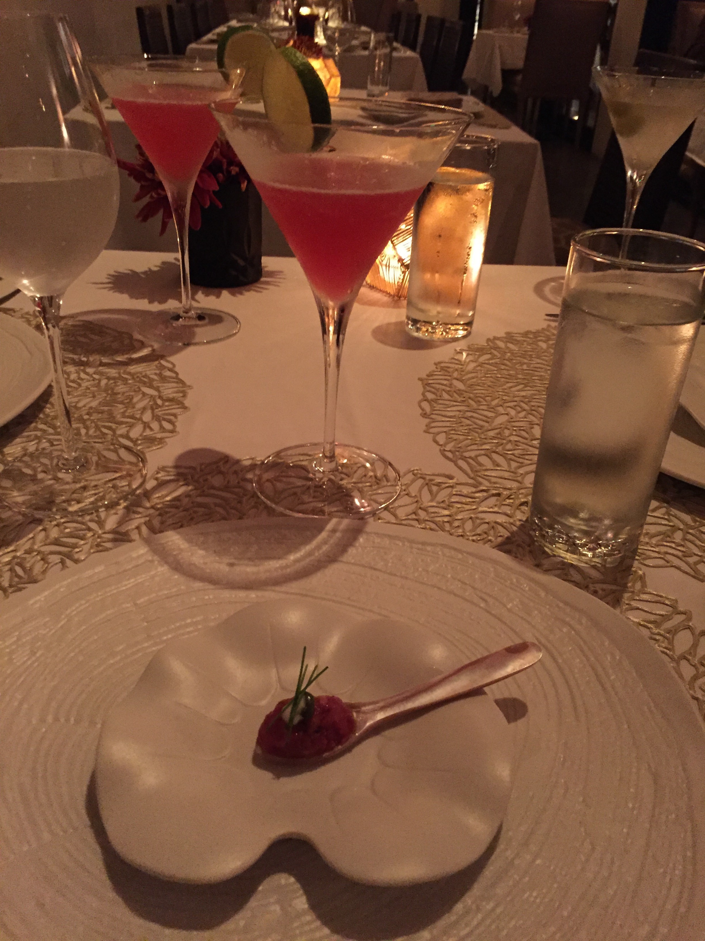 I met my freshman in college for a weekend in Fredericksburg, and booked dinner reservations at the Vaudeville Supper Club- a truly ingenious gourmet experience-like Grange Hall goes to the hill country. We decided on the three-course prix fixe menu that featured suggested craft cocktails and wine pairings. The service was on point and the space was adorned with a meticulous décor. We started with a steak tartar topped off with caviar and crème fraiche…Then the pastry chef sent out a world class gruyere and mozzarella biscuit. Thank goodness we were packing guns, held them up, stole all of the remaining biscuits, and made off like wild banshees. Not quite- but almost. Experience Vaudeville. Chef Jordan Muraglia and Artist Richard Boprae met in 2006, their collaboration grew organically as they shared complimentary visions and a similar taste for adventure. Together they lived in, and visited countless countries, their multi-cultural experiences are the source for their inspirations and their eagerness to share their discoveries is the backdrop of their complicity. As regular pilgrims to Fredericksburg, Jordan and Richard sensed the town was poised for a rebirth. In 2011, they discovered and fell in love with a historic location in downtown Fredericksburg, TX. The building was filled with classical lines and vintage atmosphere, the perfect canvas to exercise their sense of aesthetic. Respecting the architecture, they refurbished the property to create a showroom floor, an art gallery, and a gourmet destination. Vaudeville’s showroom floor offers a curation of rare objects, furniture, décor accessories, jewelry and artifacts. Curated is overused. Find true curated delights at Vaudeville. Well done gentlemen! ~Suzanne