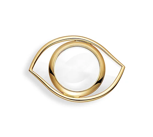 Hermes magnifying glass in golden brass-It makes everything seem bigger. A clever gift for those that need not to receive, but one feels the desire to give. Always Hermes. Always significant.