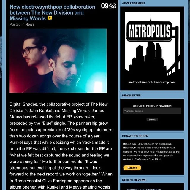 @digitalshadesmusic EP is out now ok Spotify. Go check it out! .
.
.
.
#tour #tourlife #livemusic #thenewdivision #music #electronicmusic #idea #tnd #synthwave #synths #electronicmusic #electronica #darkelements #instagood #instavibes #blue #retrowav