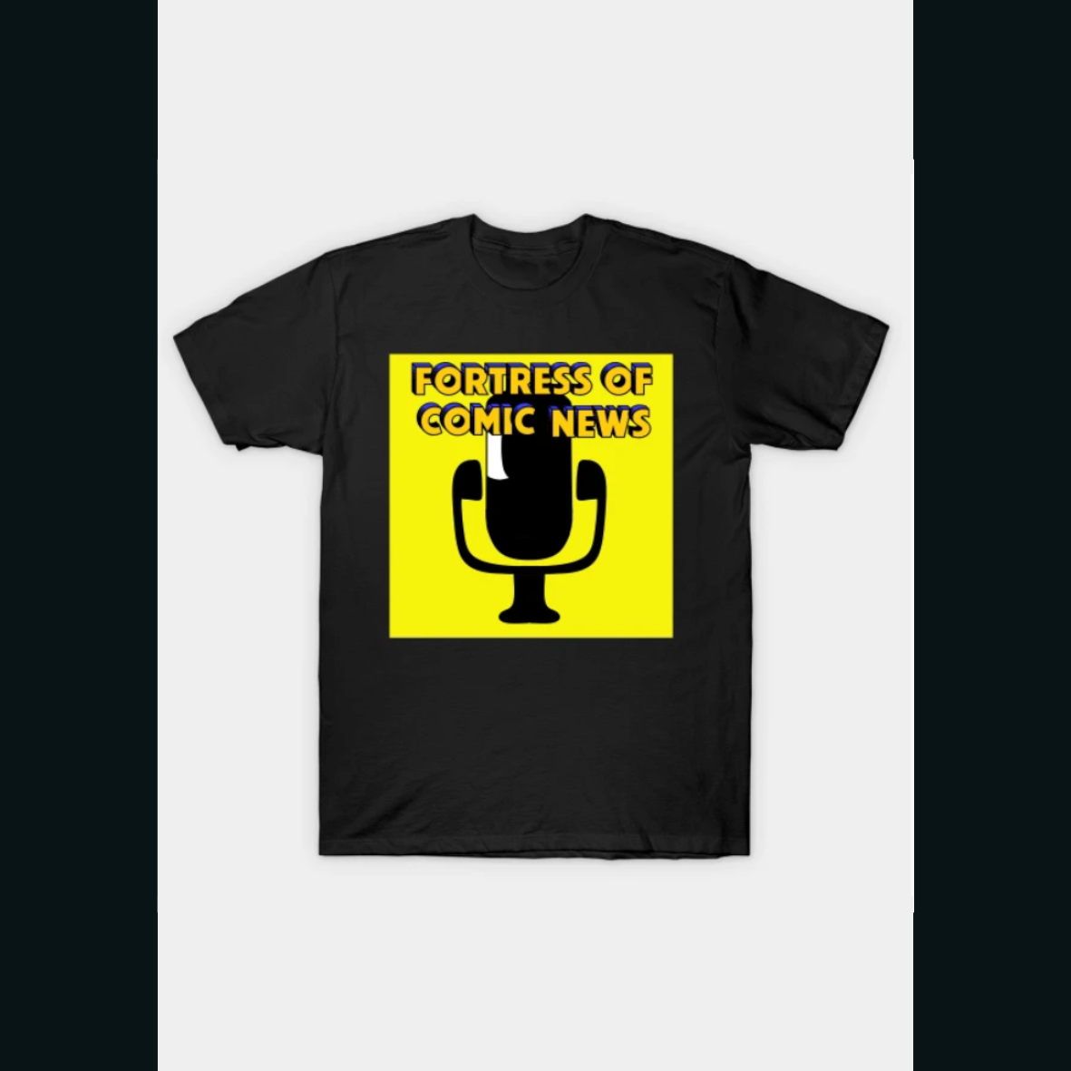 Fortress of Comic News Microphone T-Shirt