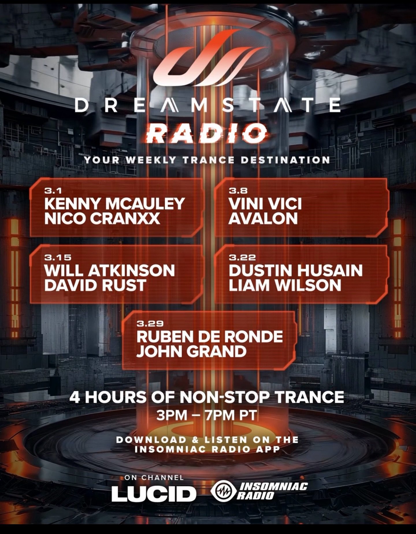Tune in to my exclusive guest mix on @dreamstateusa radio this month! 👆