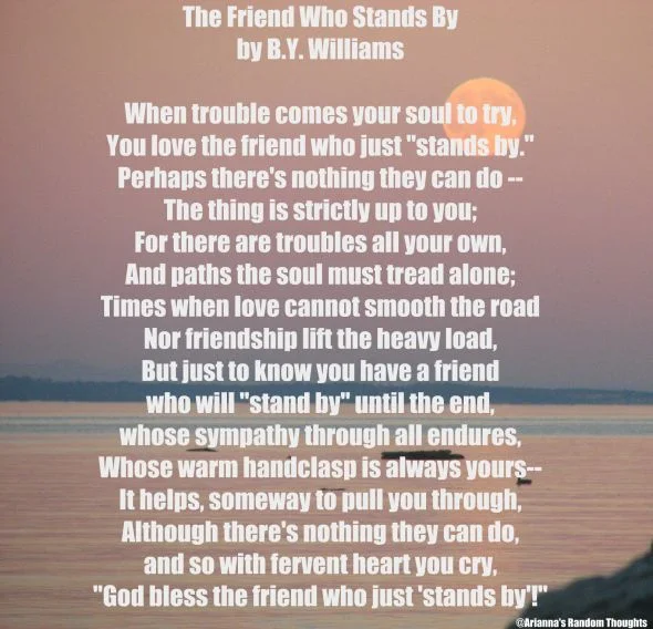 Friend who stands by